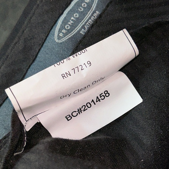 Pronto Uomo Size 48W Black&White Pinstripe Corporate Office Wedding Dress Pants - Picture 10 of 11